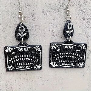 NEW Women's Spirit Board Earrings Spooky Witchy Gothic Supernatural Jewelry